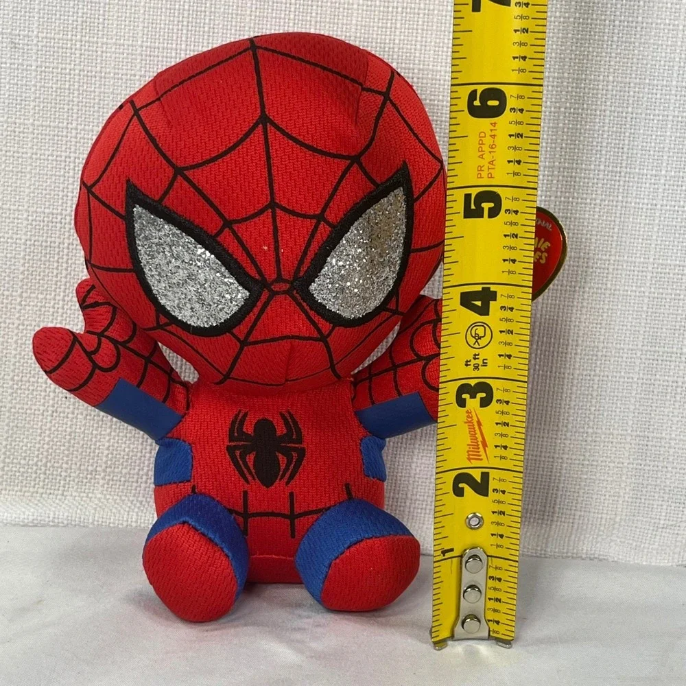 Ty Beanie Babies Marvel Spider-Man Plush Red Blue Glitter Eyes 2023 6 inch NWT